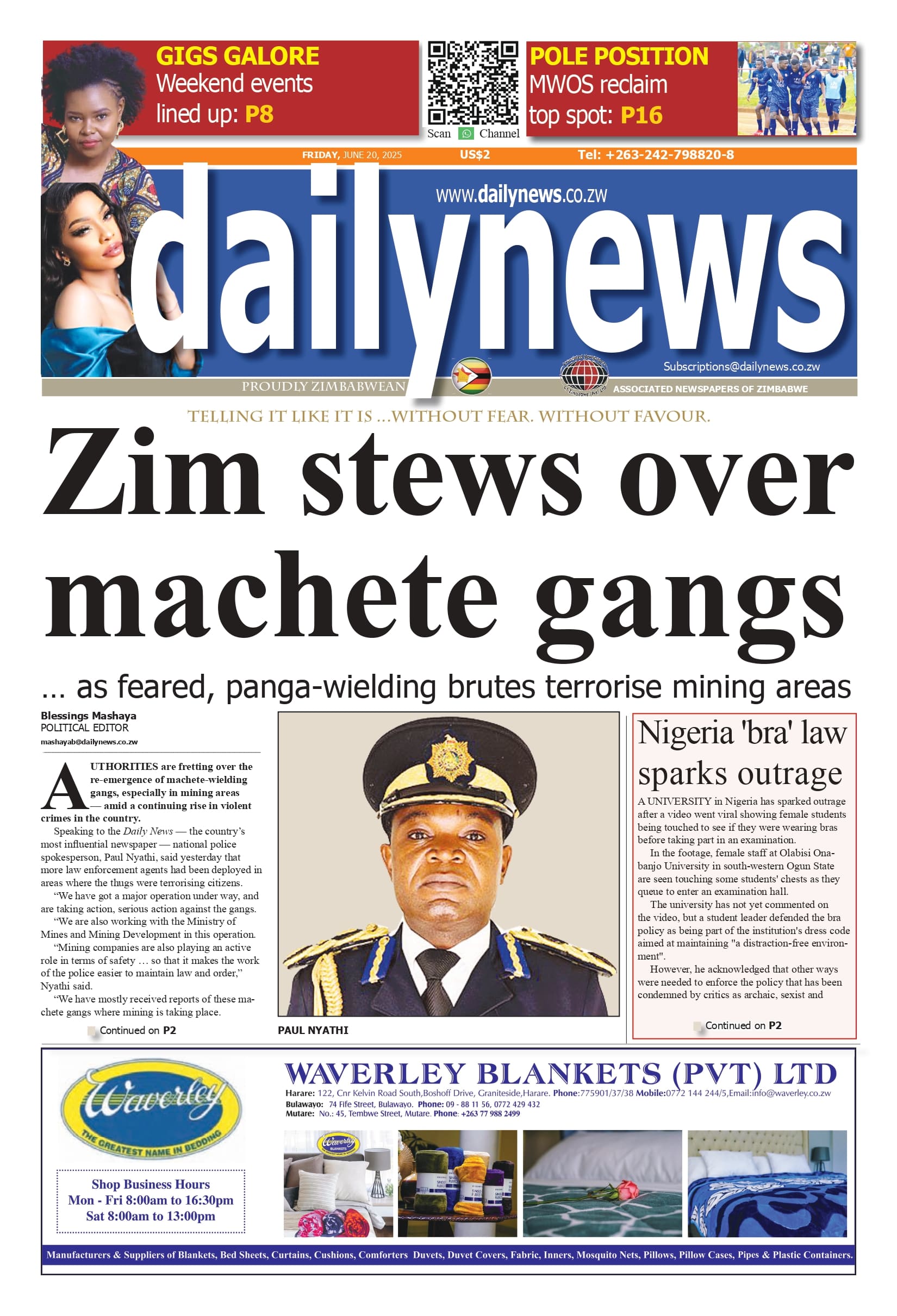 Friday 20 June 2025